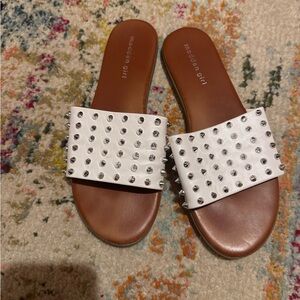 Madden Girl White Studded Sandals